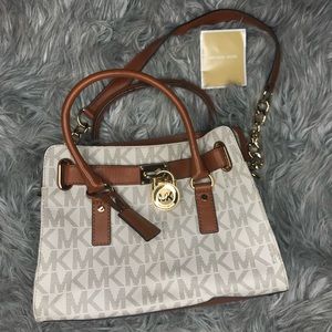 Michael Kors Hamilton Satchel with Crossbody Chain